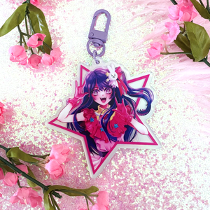 Hoshino Ai Holographic Keychain