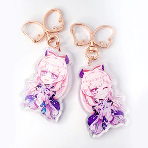 Genshin Impact Holographic Keychains