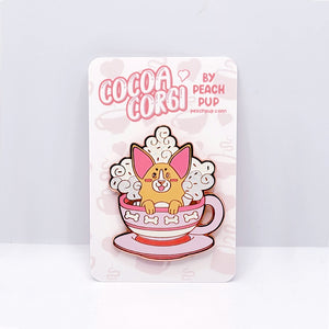 Cocoa Corgi Pin
