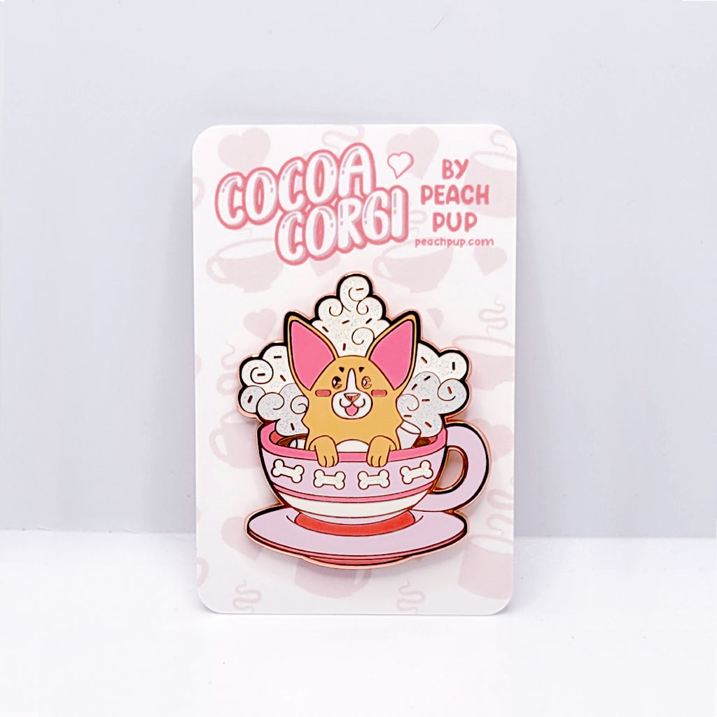 Cocoa Corgi Pin