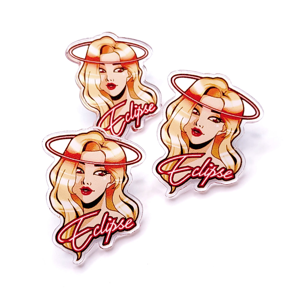 Kim Lip Acrylic Pin