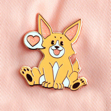 Load image into Gallery viewer, Corgi Love Pin
