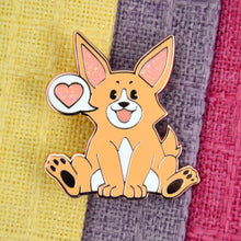 Load image into Gallery viewer, Corgi Love Pin
